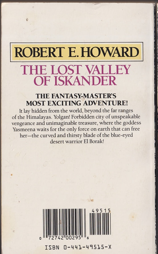 The Lost Valley of Iskander (El Borak)
