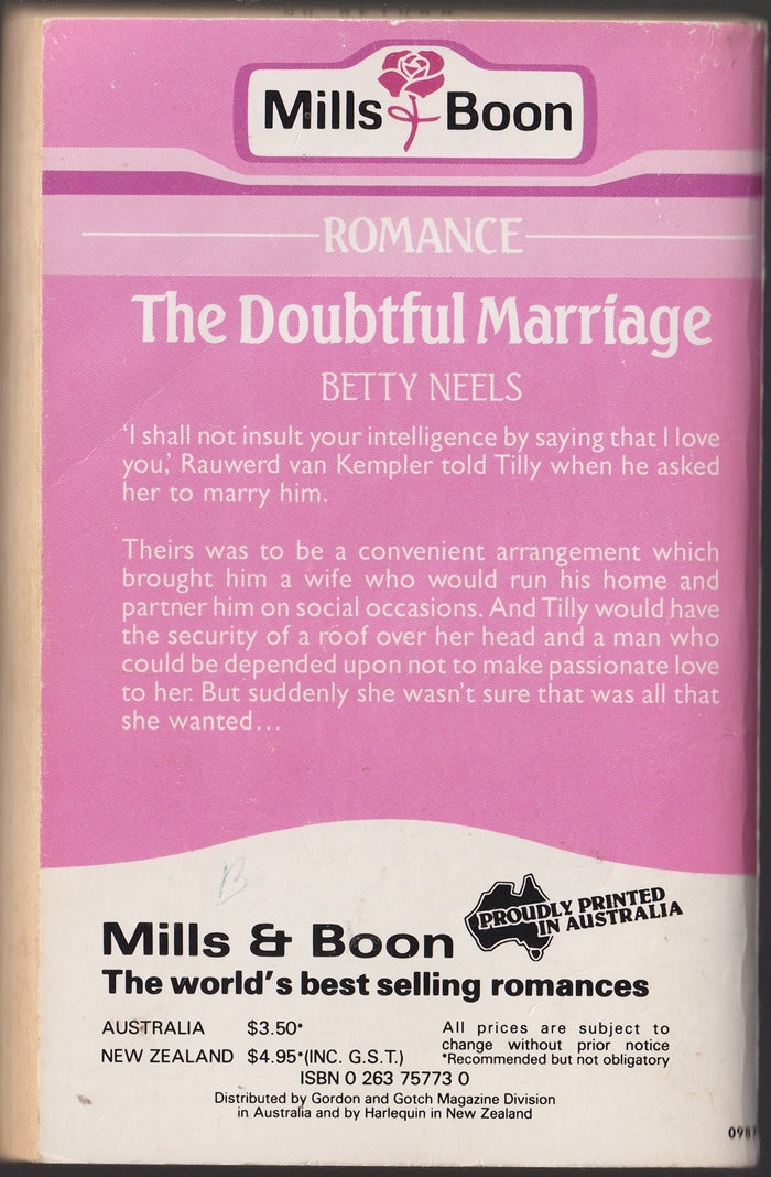 The Doubtful Marriage