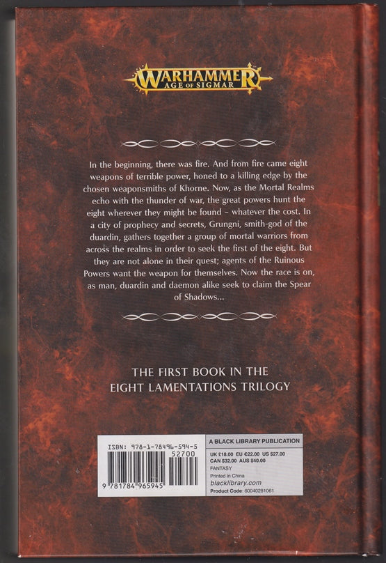 Spear of Shadows Eight Lamentations : Warhammer Age of Sigmar