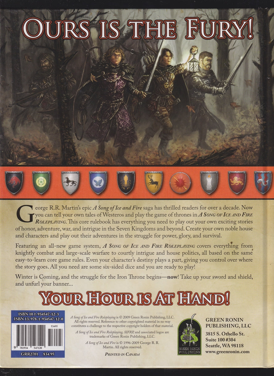 A Song Of Ice And Fire Roleplaying: Adventures In The Seven Kingdoms