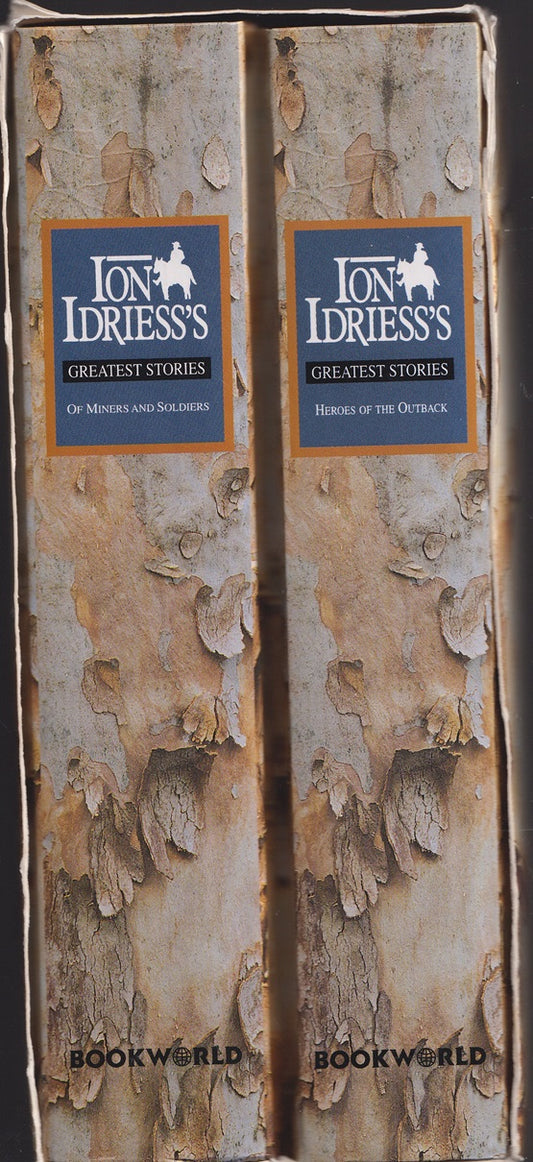 Slipcase Set 2 volumes Ion Idriess's Greatest Stories: Heroes of the Outback & Ion Idriess's Greatest Stories: Of Miners and Soldiers.