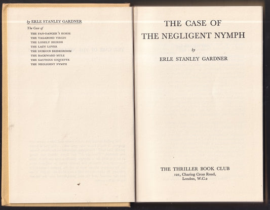 Perry Mason in the Case of the Negligent Nymph