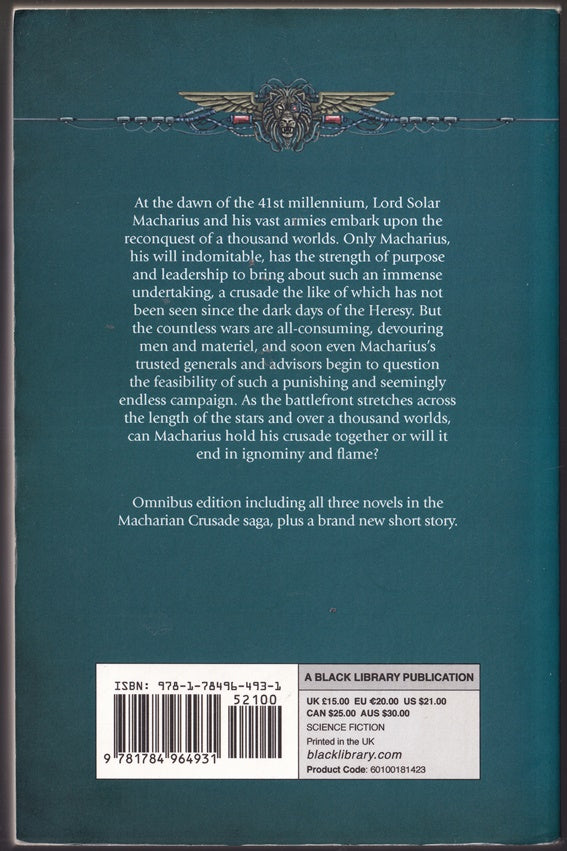 The Macharian Crusade Omnibus Warhammer40k Angel of Fire, Fist of Demetrius and Fall of Macharius