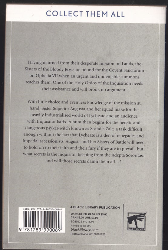 Wreck and Ruin (Warhammer 40,000 ) Novella series 2 #2 Adepta Sororitas Sisters of the Bloody Rose