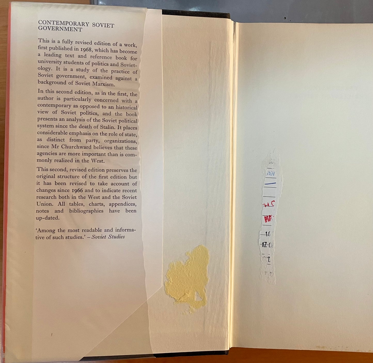 Contemporary Soviet Government