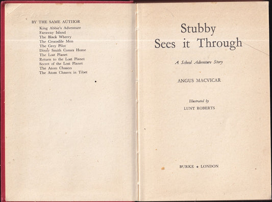 Stubby Sees it Through : A School Adventure Story