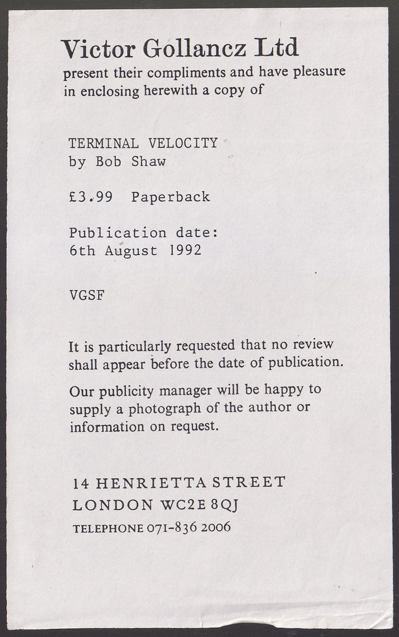 Terminal Velocity