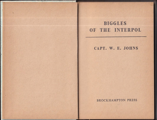 Biggles of the Interpol