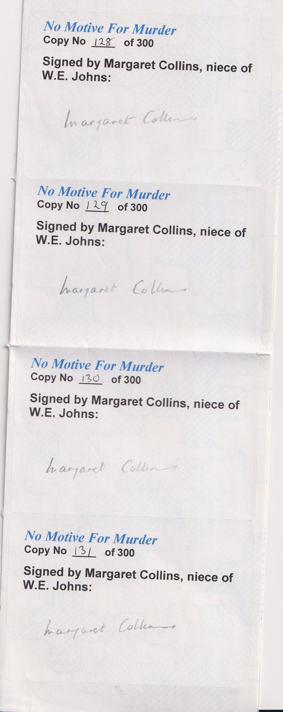 No Motive for Murder (Biggles Interest)