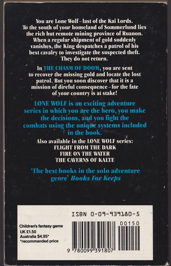 The Chasm of Doom: (Lone Wolf No. 4.)
