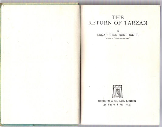 The Return Of Tarzan