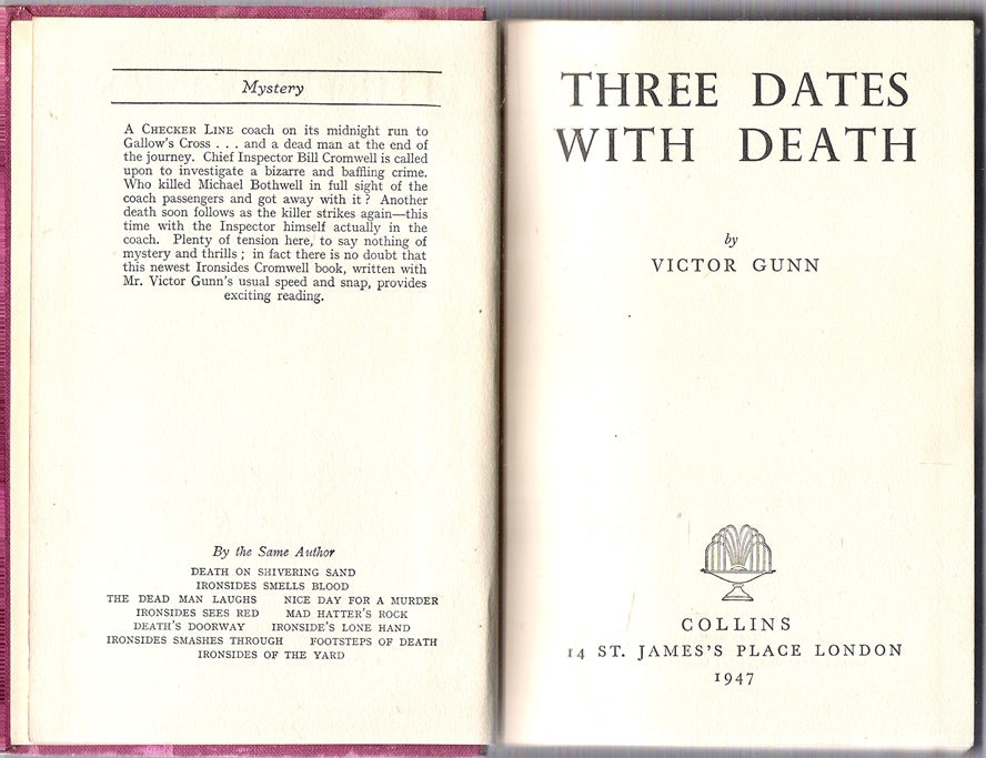 Three Dates with Death (Ironsides Cromwell)