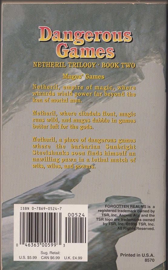Dangerous Games (Forgotten Realms: Arcane Age series, Netherill Trilogy Book 2)