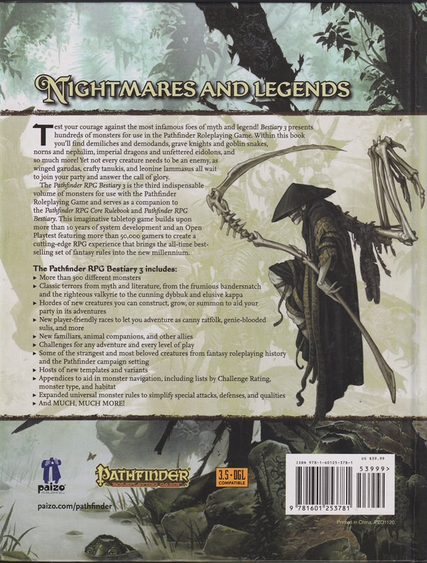 Pathfinder Roleplaying Game: Bestiary 3