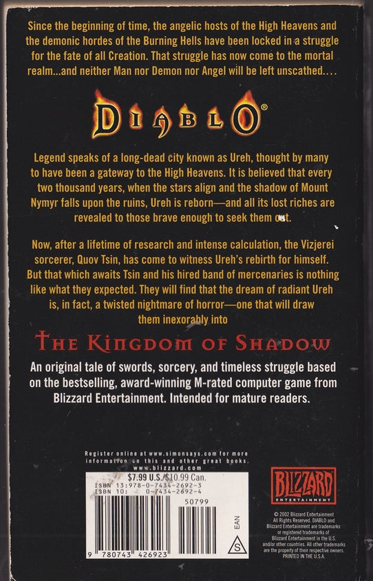 Kingdom of Shadow (Diablo, Book 3)