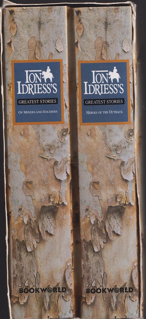 Slipcase Set 2 volumes Ion Idriess's Greatest Stories: Heroes of the Outback & Ion Idriess's Greatest Stories: Of Miners and Soldiers.