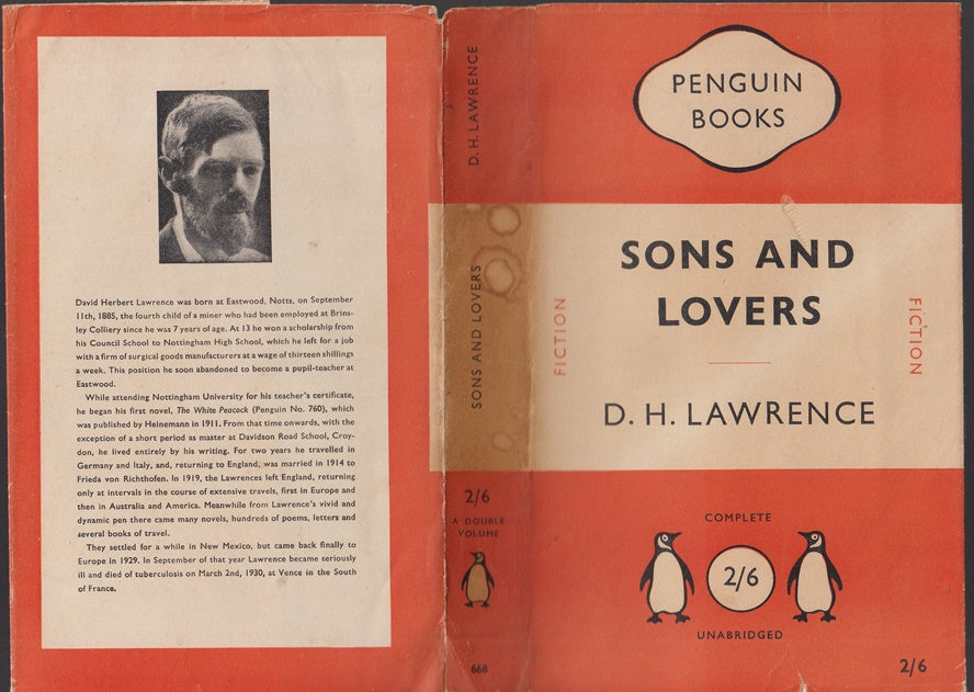 Sons and Lovers (DUSTJACKET ONLY Penguin 668)