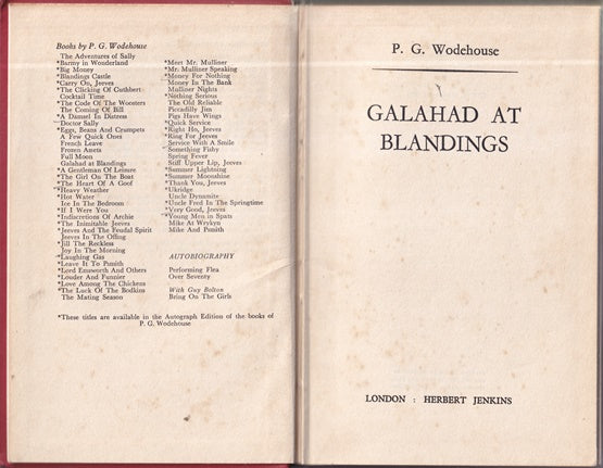 Galahad at Blandings