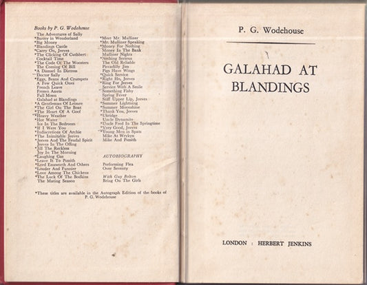 Galahad at Blandings