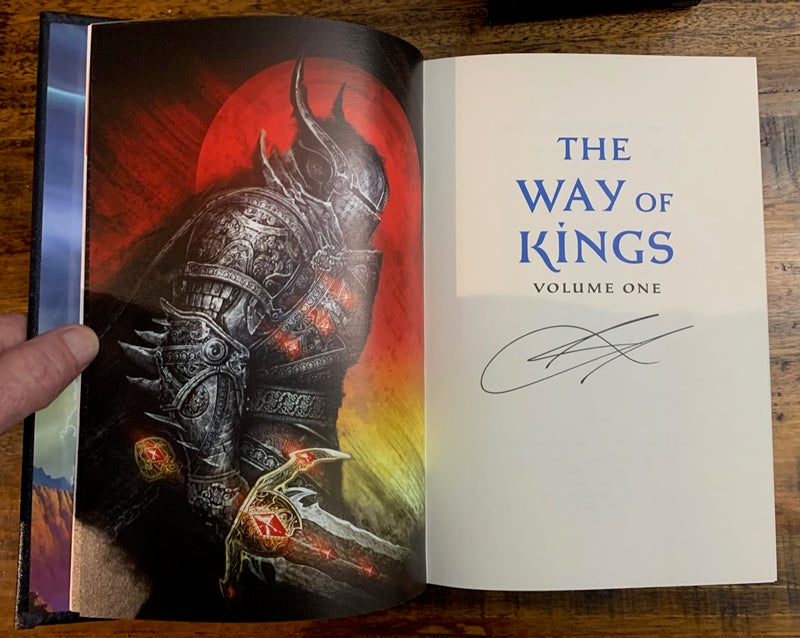 The Way of Kings Volumes 1 and 2 Signed 10th Anniversary Limited Edition