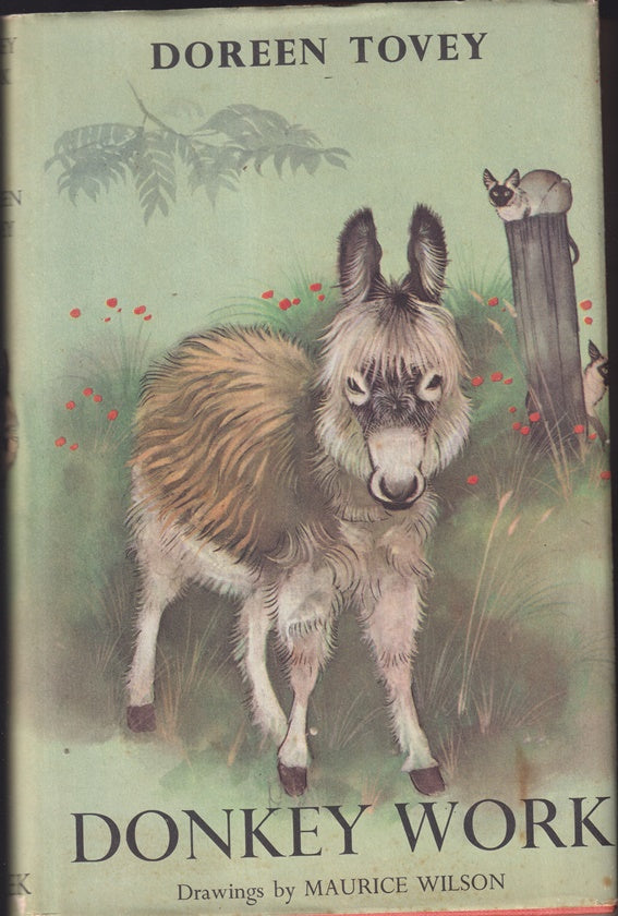 Book cover of 'Donkey Work' by Doreen Tovey with a donkey illustration