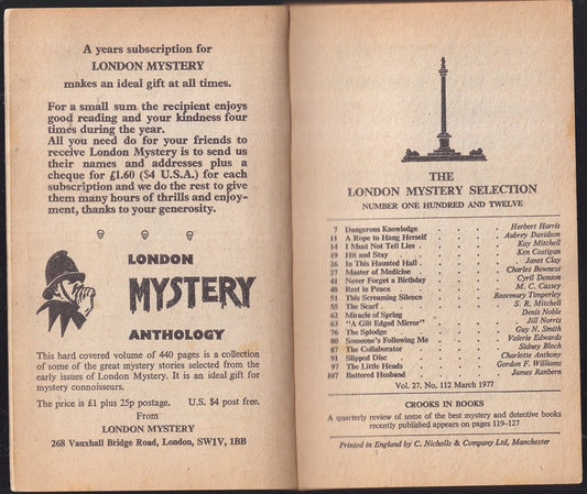 London Mystery Selection Vol 27 March 1977 # 112