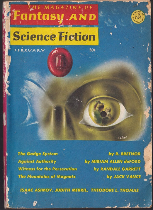 The Magazine of Fantasy and Science Fiction February 1966 177  Volume 30 #2   (Cudgel the Clever; Dying Earth)
