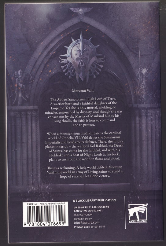 Morvenn Vahl: Spear of Faith (Warhammer 40k) Adeptus Soristas
