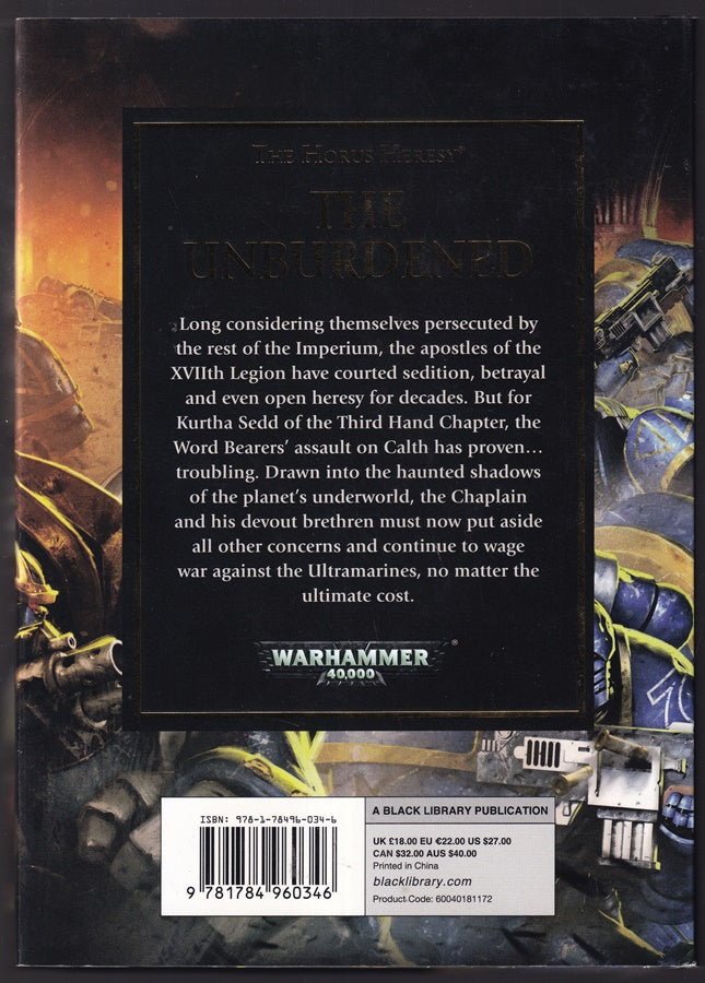 The Unburdened: Betrayal at Calth - The Horus Heresy  (Warhammer 40,000 40K 30K)