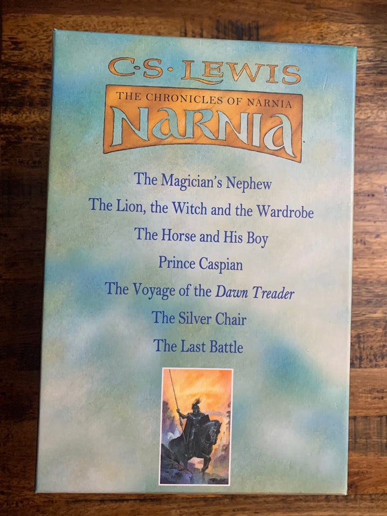 The Chronicles of Narnia ; The Magician's Nephew, The Lion, the Witch and the Wardrobe, The Horse and His Boy, Prince Caspian, The Voyage of the Dawn Treader, The Silver Chair, The Last Battle