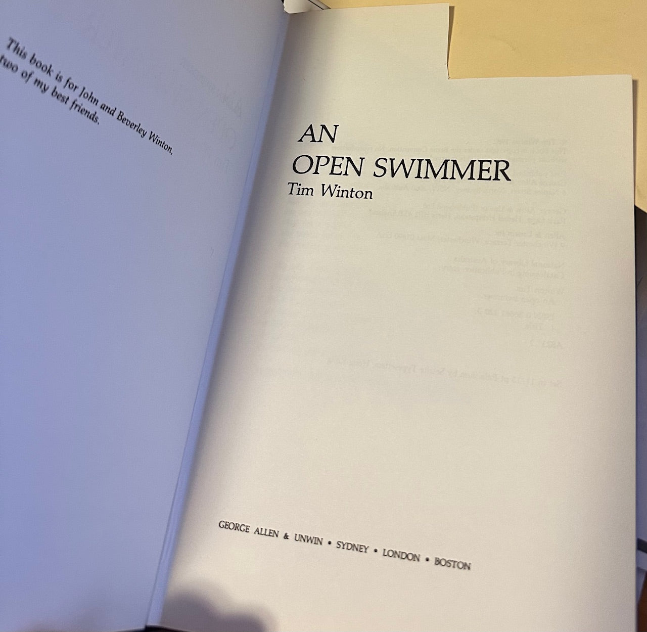 An Open Swimmer
