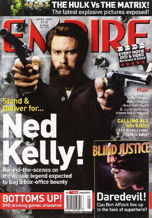 Empire Magazine 25 April 2003 ( Daredevil Ned Kelly Hulk Matrix)