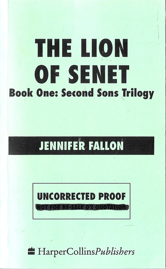 The Lion of Senet (Second Sons trilogy Book 1 )