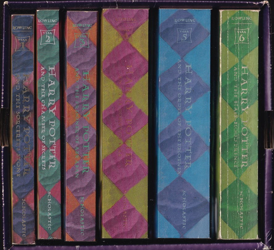 Box set 1-6 Harry Potter and the;  Sorcerers Stone (Philosophers stone) , Chamber of Secrets, Prisoner of Azkaban, Goblet of Fire, Order of the Phoenix, Half Blood Prince : Paperback