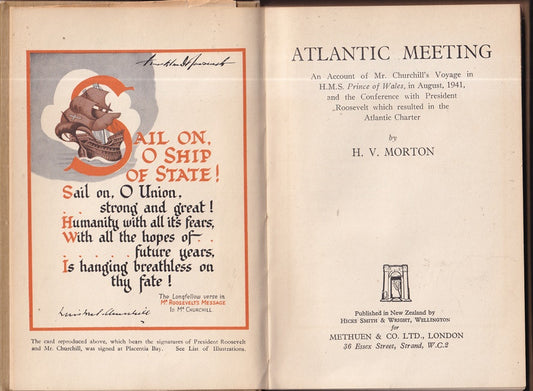 Atlantic Meeting : An account of Mr Churchill's voyage in HMAS Prince of Wales in August 1941 and the Conference with President Roosevelt which resulted in the Atlantic Charter