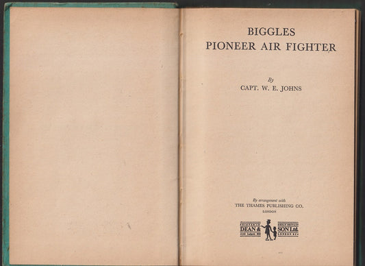 Biggles Pioneer Air Fighter